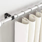 2PCS Curtain Rod Brackets Adjustable Wall Mounts Hang Curtain Rod Holders