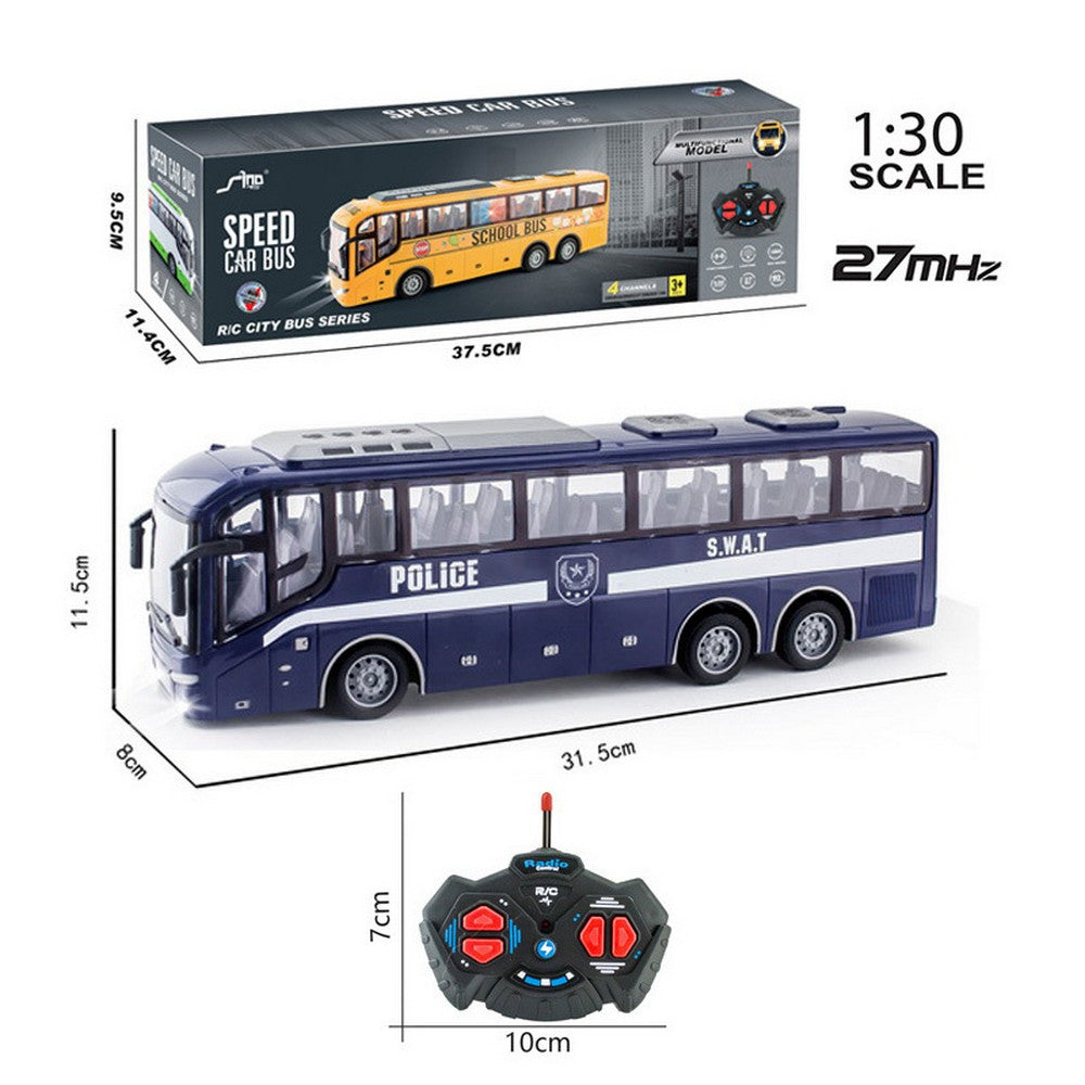 Remote Control Simulated Bus Toy with LED Light
