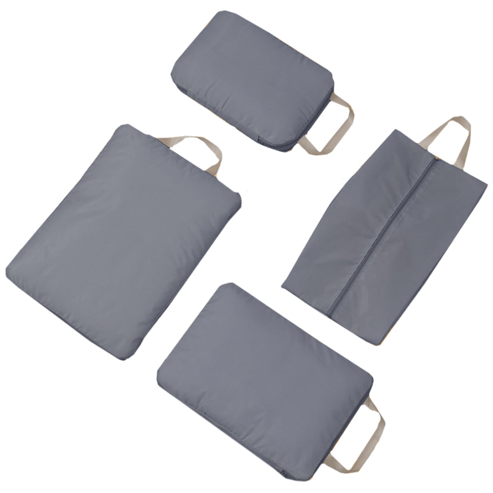 4Pcs Travel Luggage Compression Cubes Storage Bags
