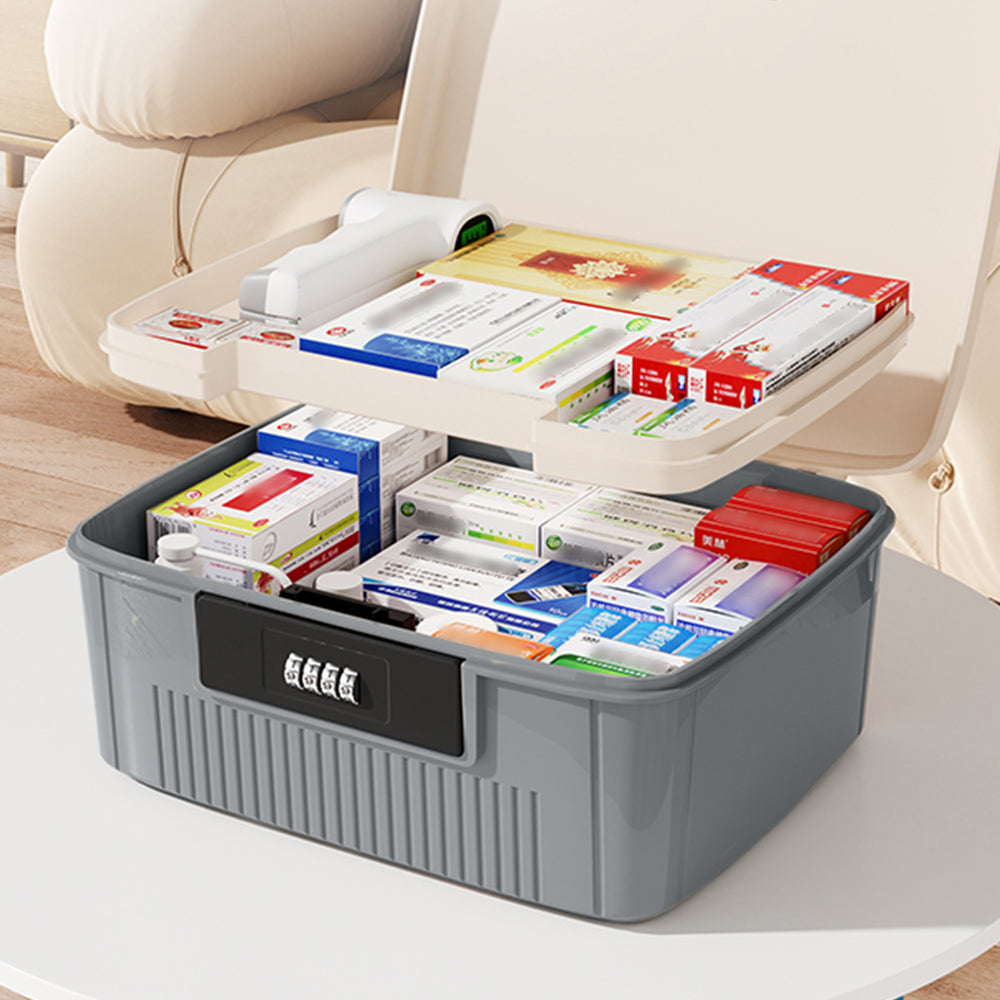 4-Digit Combination Lock Key Security Storage Case