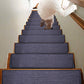 7Pcs Self-Adhesive Imitation Linen Non-Slip Stair Tread Carpet Mat