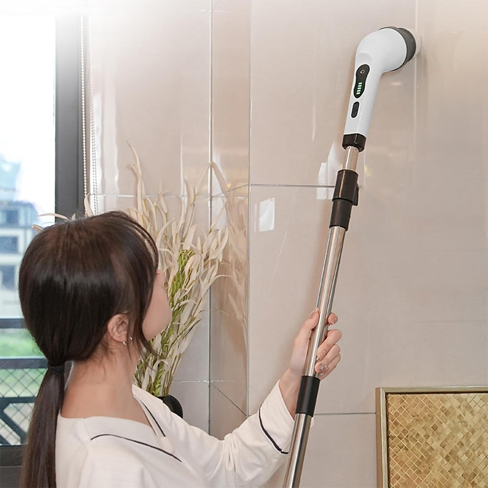 Cordless Electric Spin Scrubber with 9 Replaceable Brush Heads Rechargeable