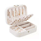 Portable Jewelry Case Travel Jewelry Box with Button