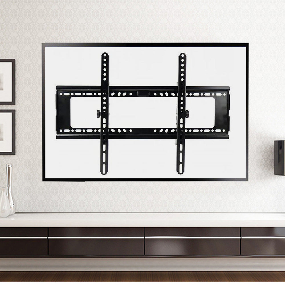 Universal Tilt TV Wall Mount Bracket Adjustable Low Profile Steel Mount