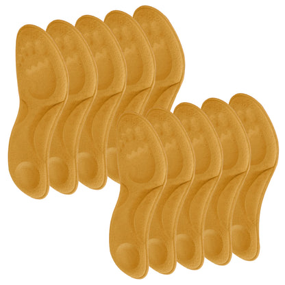 10 Pairs Constant Temperature Heated Insoles Memory Foam Arch Support Shoe Pads