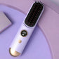 Cordless LCD Hair Straightening Brush 2-in-1 Portable Styling Tool for Travel