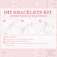 2 Sets Christmas Advent Calendar DIY Bracelet Charm 24 Days Countdown Calendar Box
