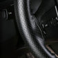 Genuine Leather Steering Wheel Cover - Hand-Stitched 360° Full Wrap Auto Grip
