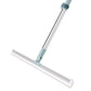 2 Sets Floor Squeegee with Adjustable Long Handle 50cm Silicone Floor Brush Scrub Broom Scrubber