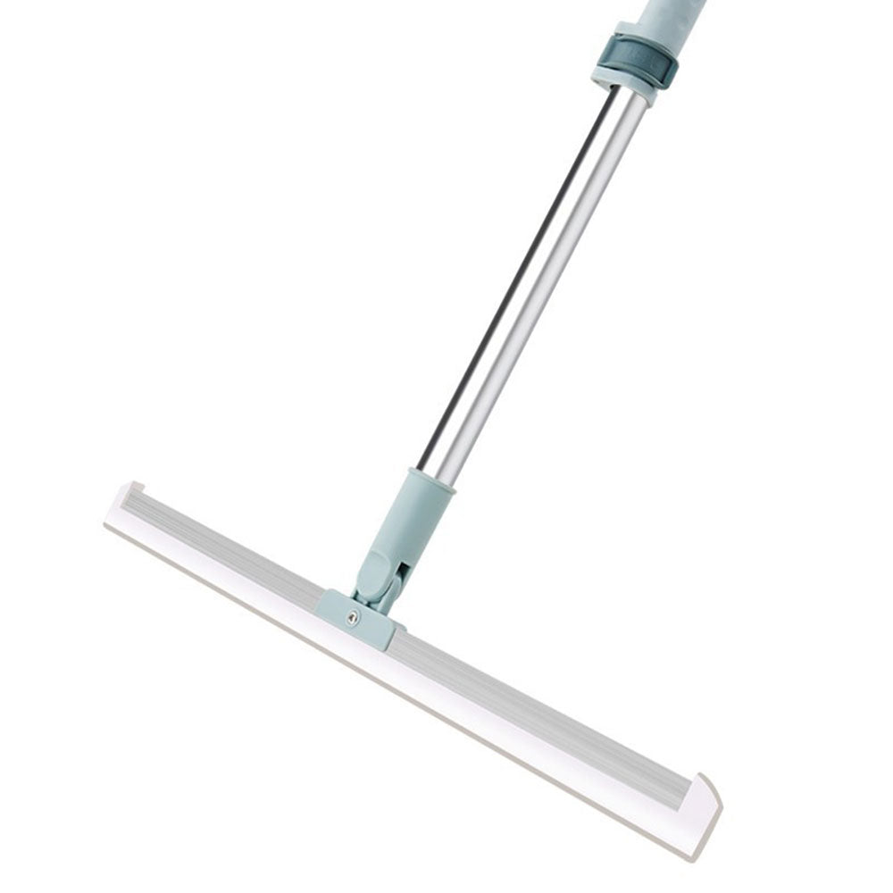 2 Sets Floor Squeegee with Adjustable Long Handle 50cm Silicone Floor Brush Scrub Broom Scrubber