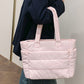 Women Quilted Tote Bag Shoulder Bag Lunch Bag