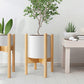 Adjustable Bamboo Plant Stand Holder Indoor for Stable Plant Display