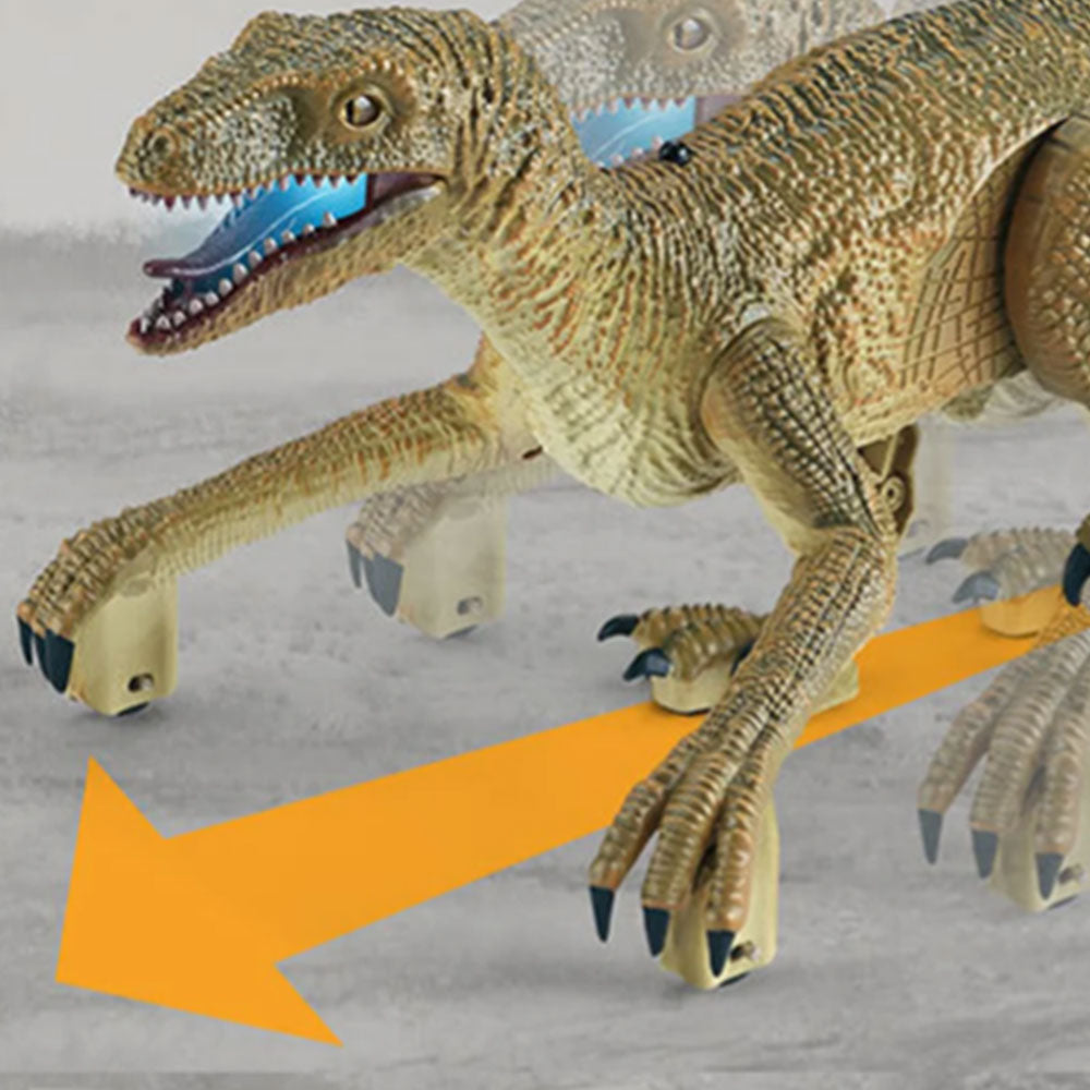 2.4G Dinosaur Toy Remote Control Walking Roaring Velociraptor