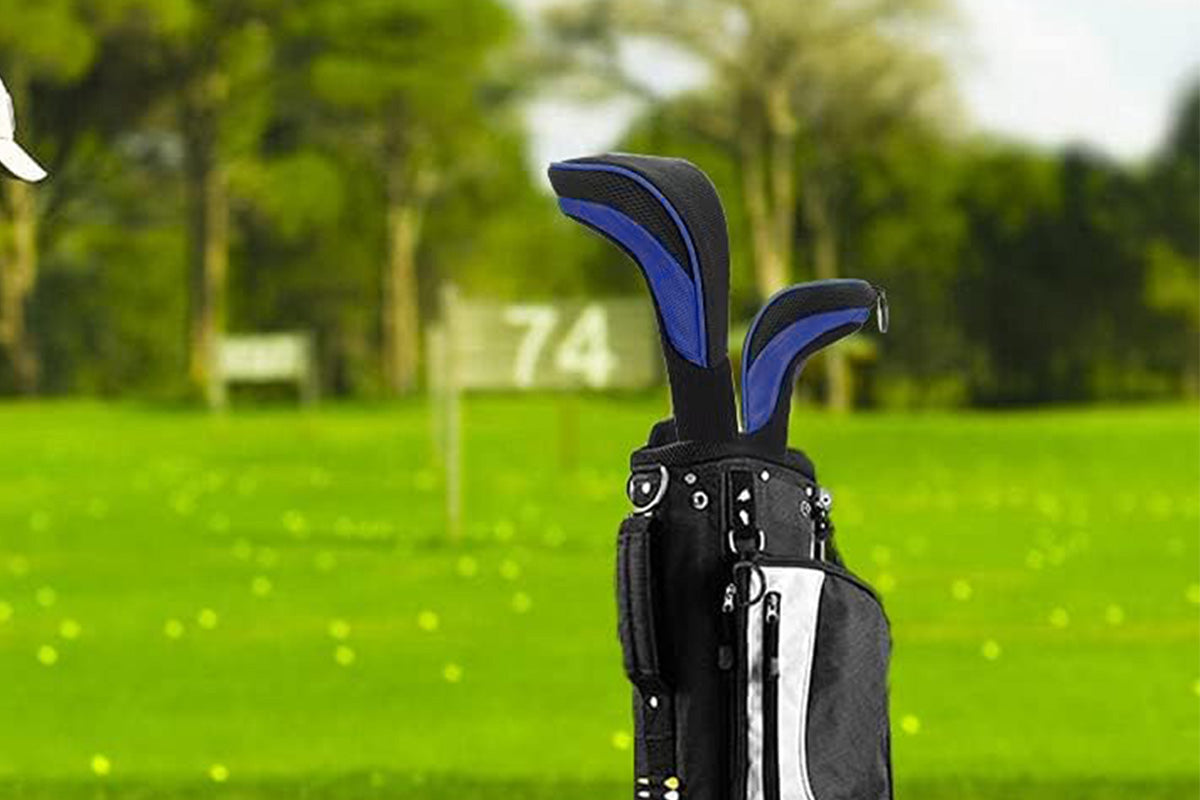 3Pcs Set Golf Club Head Cover for Woods and Driver with Interchangeable Tags 3 4 5 7 X