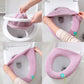 4PCS Winter Warm Soft Washable Toilet Seat Closestool  Cover Pad