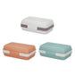 2Pcs 2-Layer Soap Box Container with Lid Travel Soap Holder