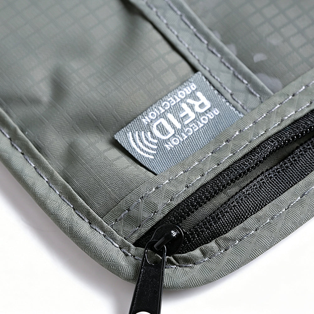 RFID Shielding Neck Passport Card Wallet Travel Storage Pouch