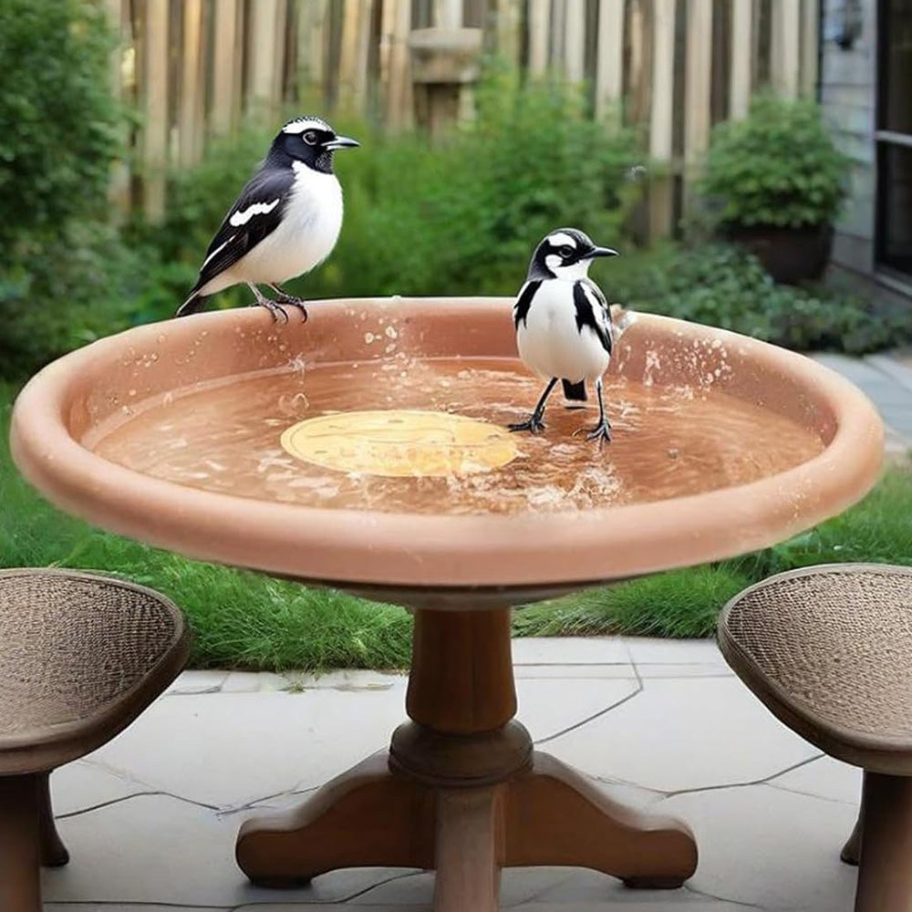 Copper Bird Bath Cleaning Disc for Outdoor Garden Use