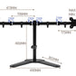 Monitor Stand Vertical Desktop Mount Freestanding Adjustable V-Base HD LED TV Screens