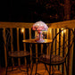 Bohemian Resin Painting Glass Mushroom Table Lamps