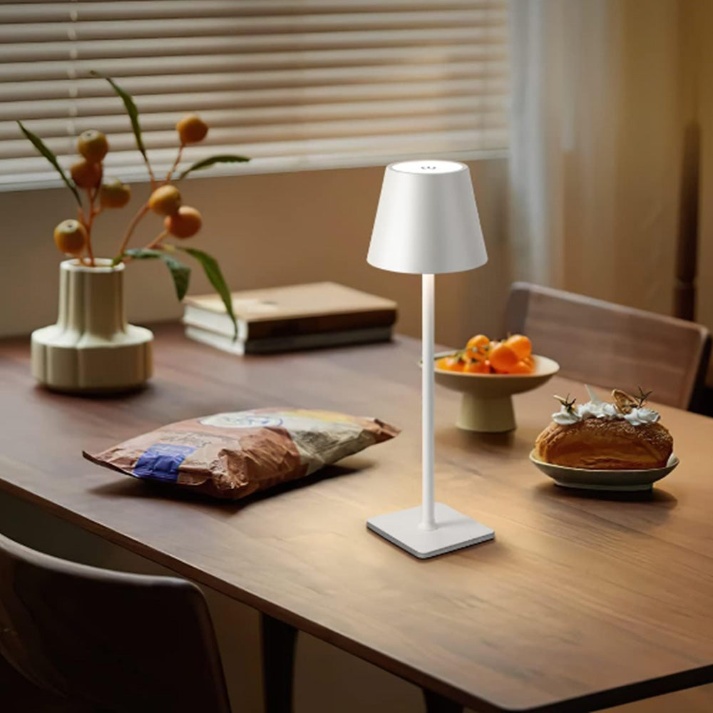 Rechargeable Table Lamp 3 Color Cordless LED Table Lamp Touch Desk Lamp