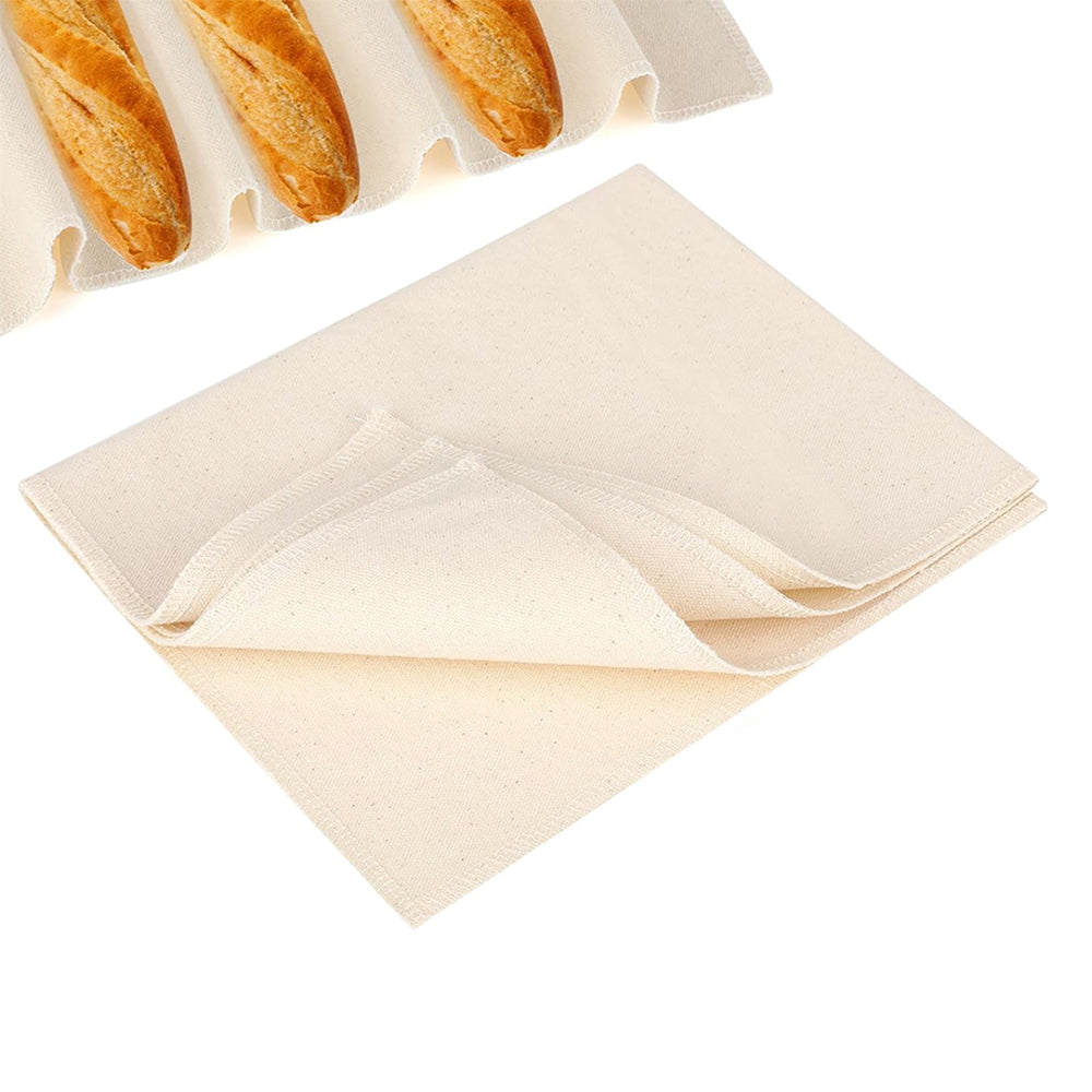 2Pcs Cotton Cloth Reusable Bread Proofing Cloth for Bread Baking