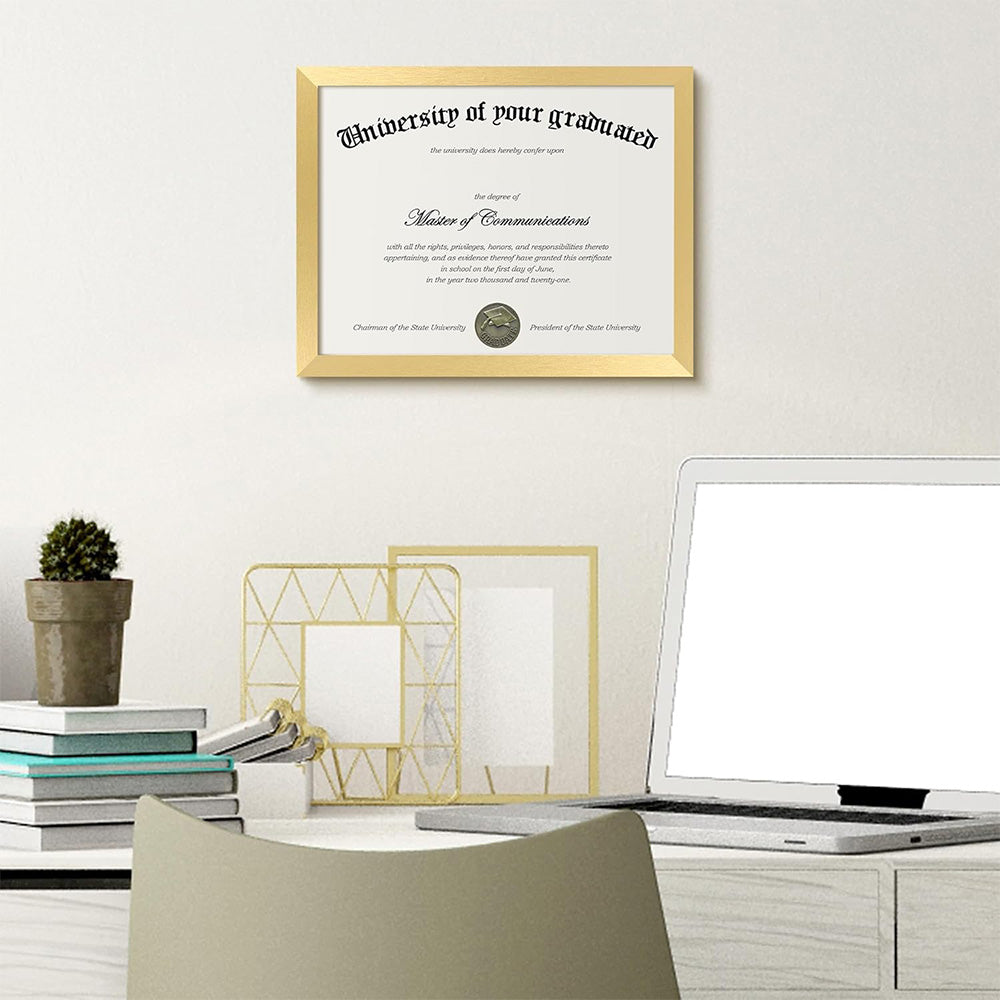 Certificate Frame with PVC for Diploma Document Photo Display