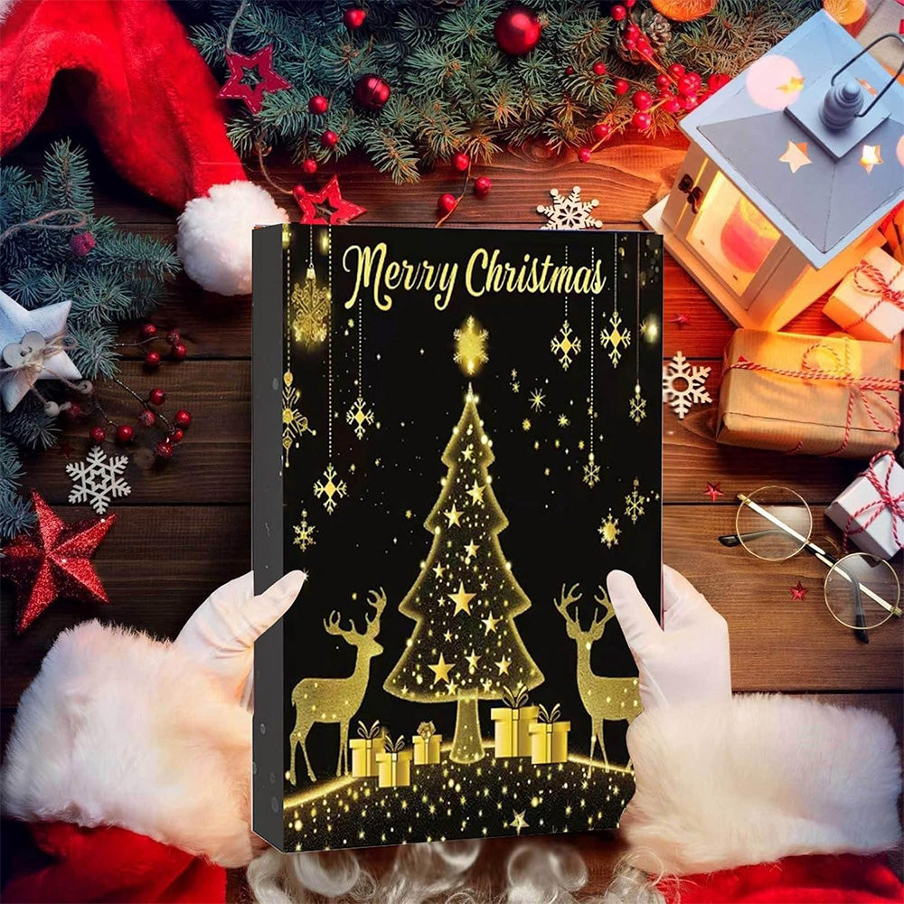 Christmas Jewelry Advent Calendar 24 Days Necklace Bracelet Earrings Countdown Calendar
