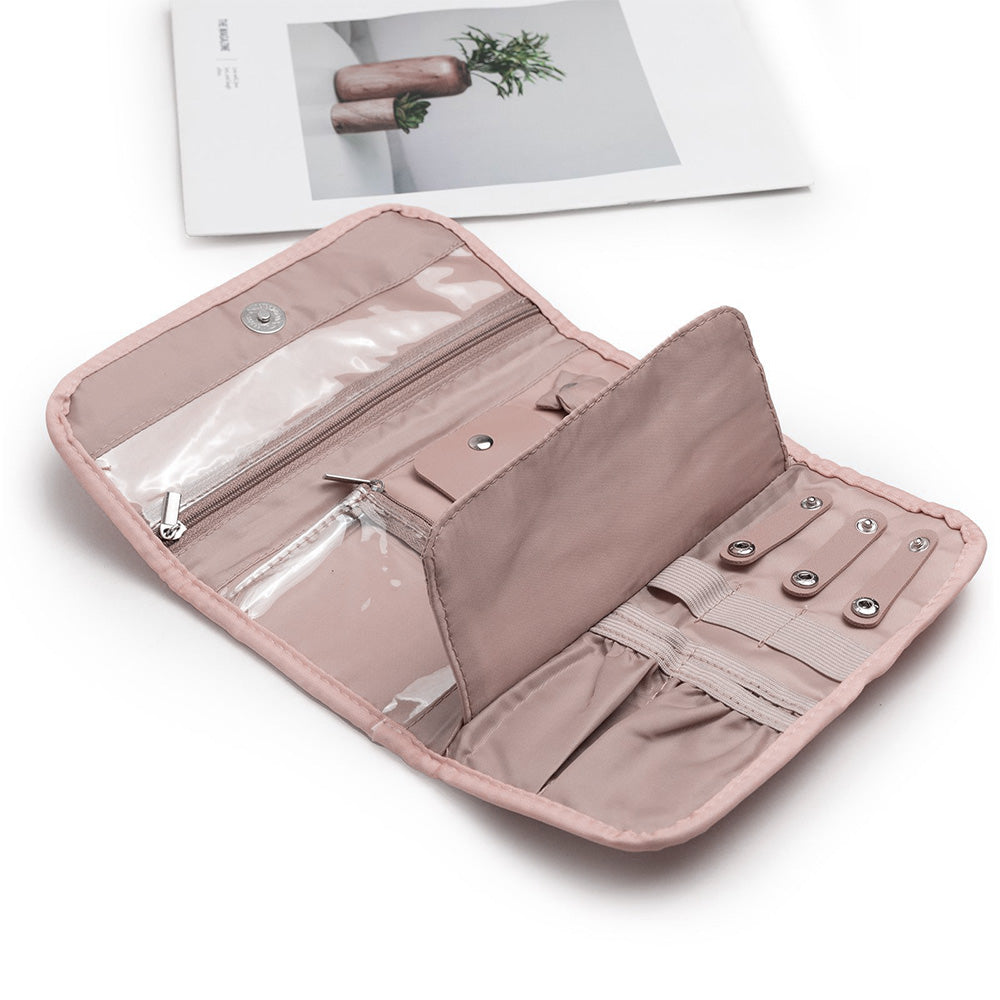 Foldable Roll Up Earring and Jewelry Organizer Travel Bags