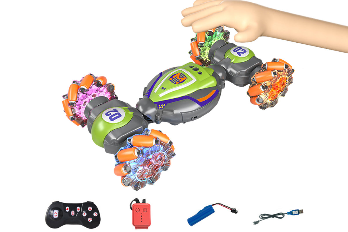 4WD Gesture Sensing RC Car Wireless Remote Off Road Toy With Lights And Music