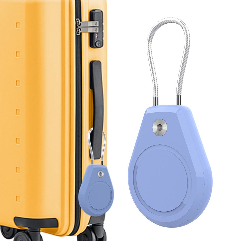 Lock Tracker Case with Steel Cable Hard Shell Protector for AirTag Keychain Luggage