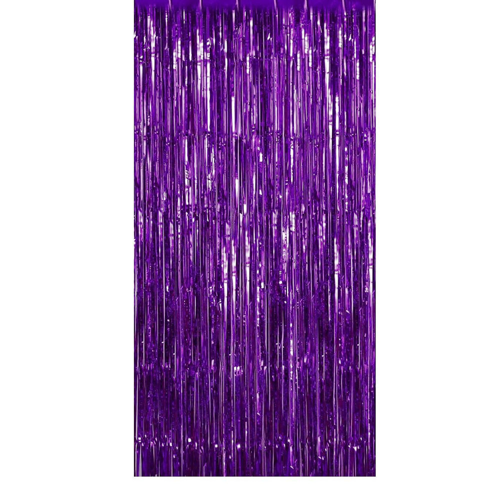 2Pcs 2m Metallic PET Foil Fringe Door Curtains for Party Backdrops