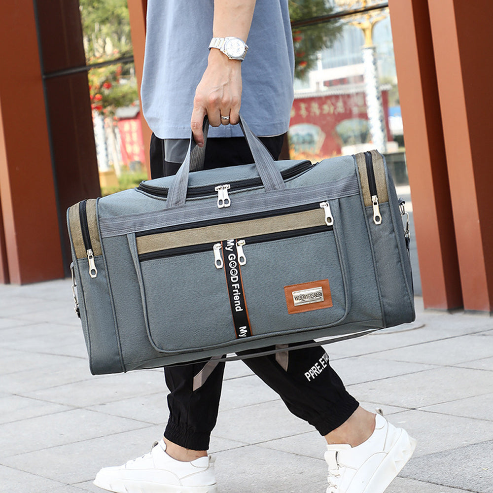 Sports Travel Duffel Bag Large Capacity Waterproof Shoes Compartment