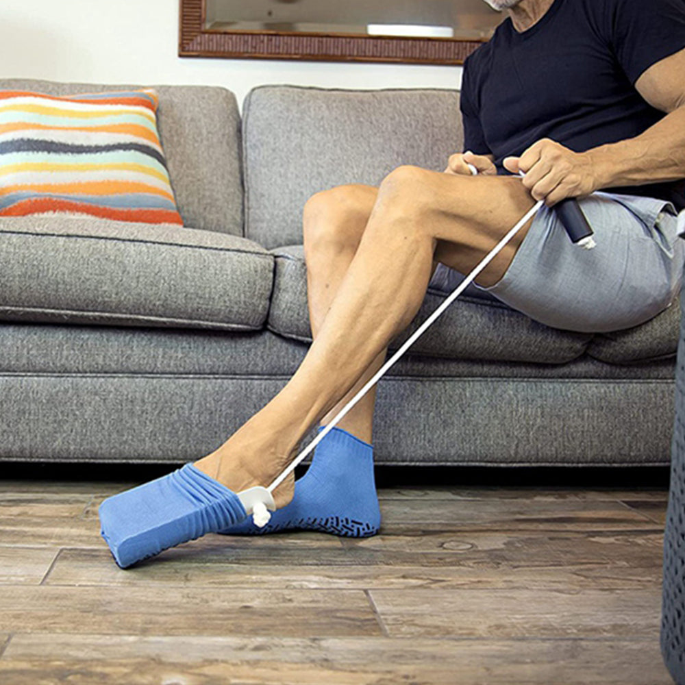 No Bending Sock Aid Easy On and Off Wearing Slider Pulling Assist Device