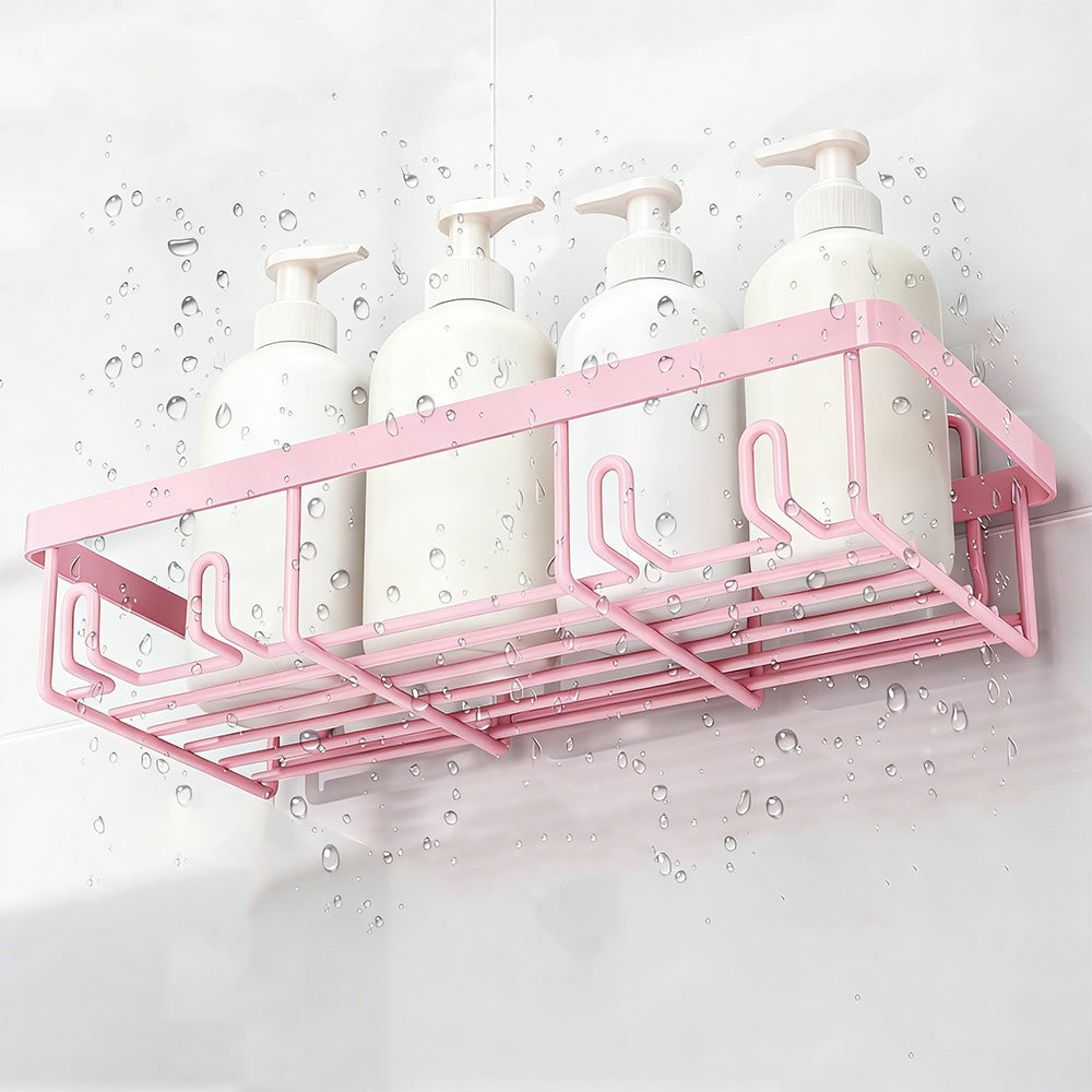 5Pcs Shower Caddy Adhesive Bathroom Wall Organizer Rack