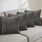 2X2 Pack Chenille Knit Throw Pillow Covers for Couch Bed