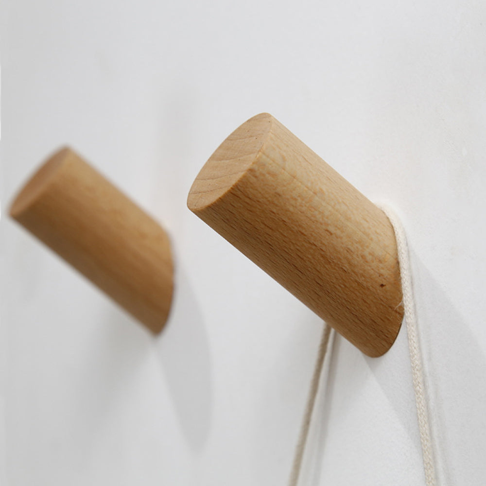 6 Sets Wooden Hook Wall Hook Hanger Hallway Home Decorations