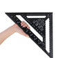 7/12 inch Metric Aluminium Alloy Square Protractor Triangle Ruler Measuring Tool