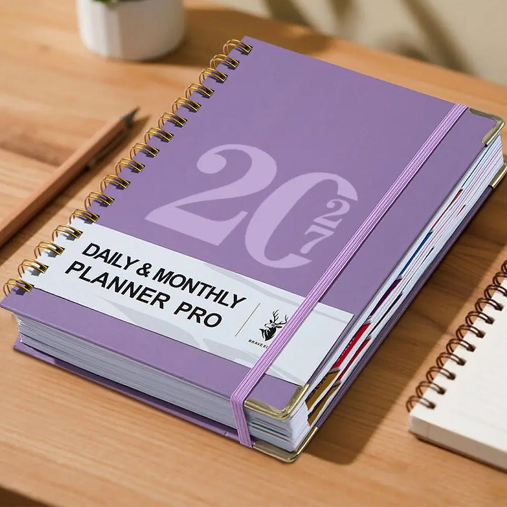 2027 A5 Hardcover Weekly Planner Calendar Notebook January to December