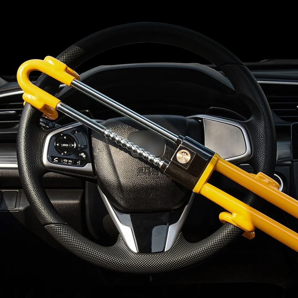 Double Hook Anti-Theft Car Steering Wheel Lock