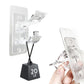 No Drill Self Adhesive Curtain Rod Brackets Transparent Invisible Holders for Curtains Towels