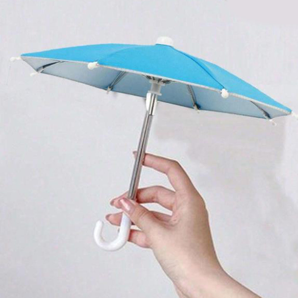 Mini Adjustable Sun Shade Phone Umbrella with Suction Cup Stand