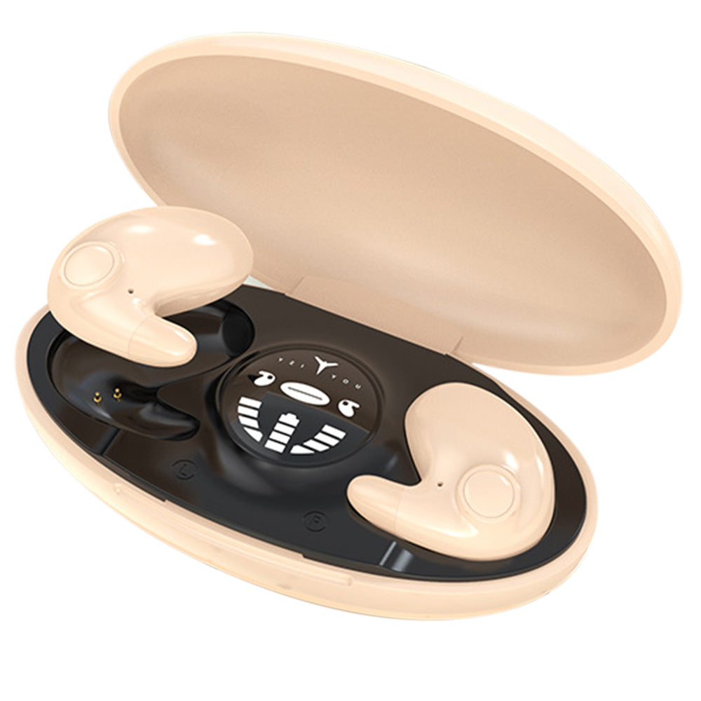 Ultra Thin Invisible Earphone Bluetooth 5.3 for Side Sleeping with LED Display