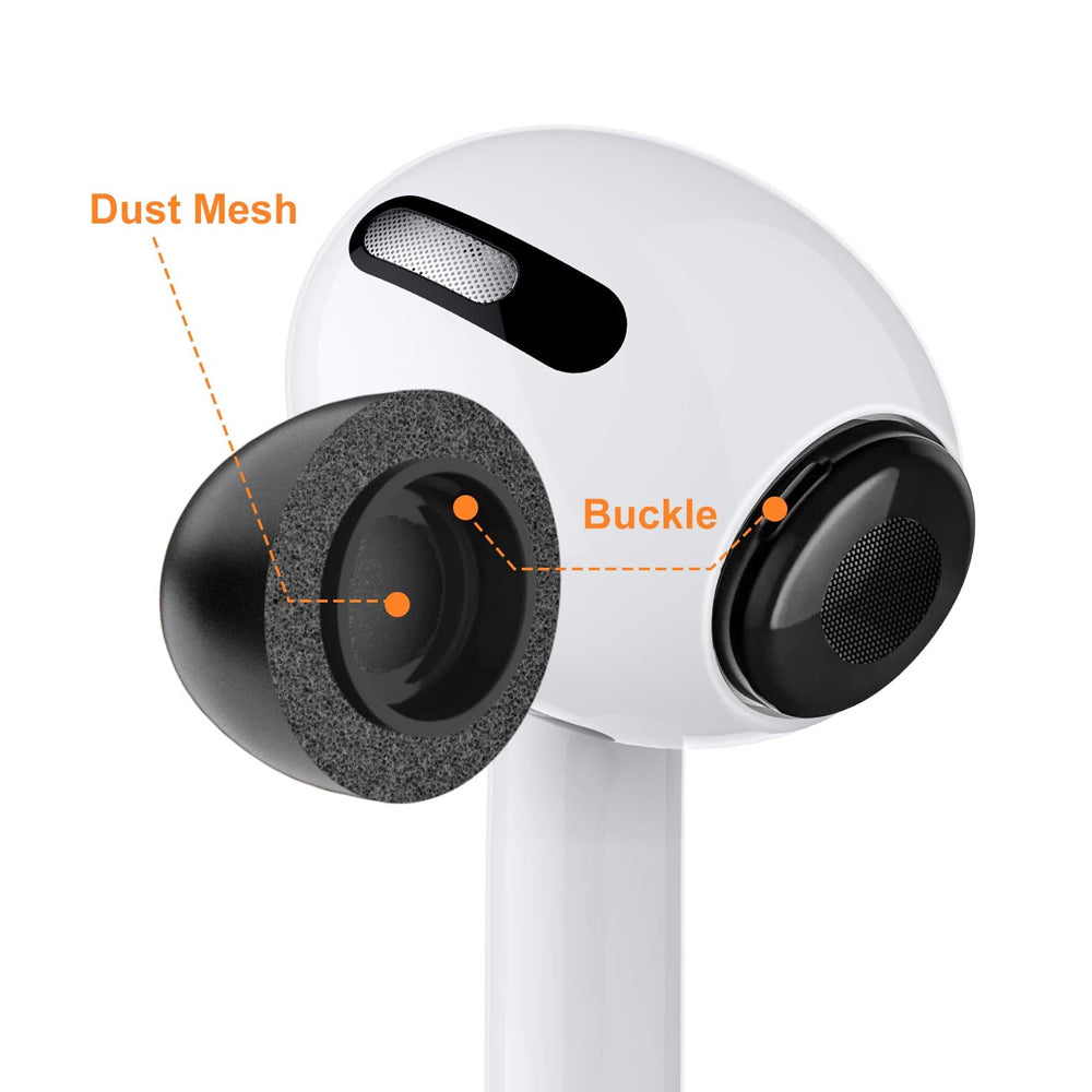 6 Pairs Replacement Ear Tips for AirPods Pro Memory Foam Ear Buds