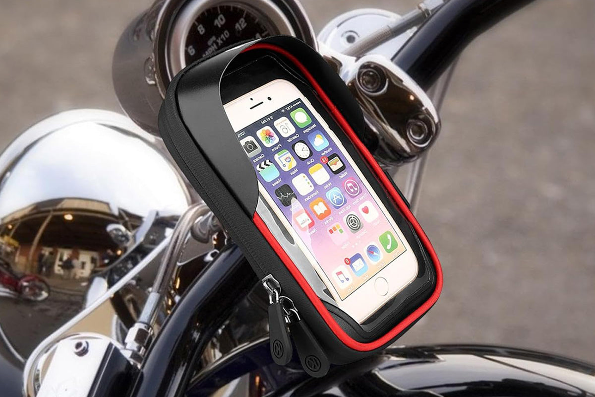 Waterproof Bike Phone Holder Fully Enclosed Handlebar Phone Mount