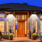 2Pcs Solar Power 260 LED Lights Motion Sensor Outdoor Security Wall Lamp