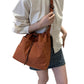 Nylon Crossbody Shoulder Tote Bag Large Capacity Drawstring Bucket Bag