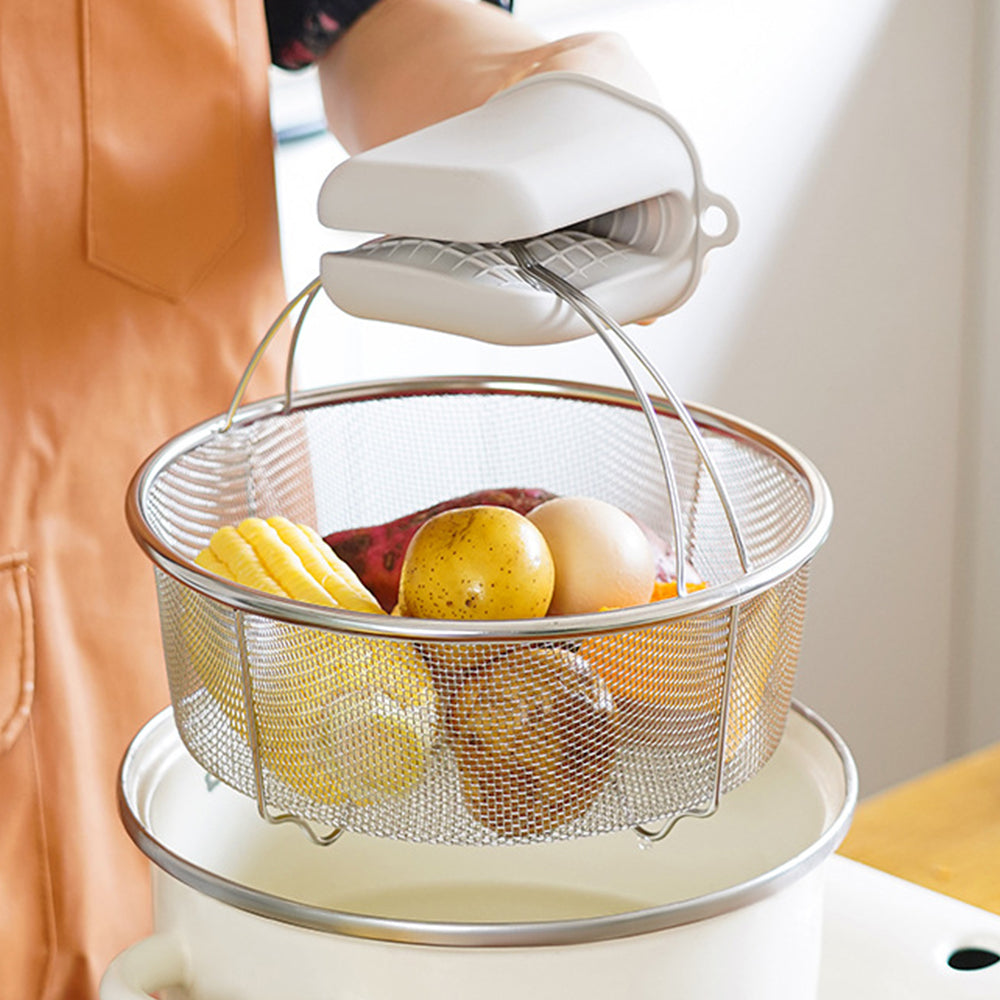 2 Pack 304 Stainless Steel Mesh Strainer Basket for Pressure Cookers Pot