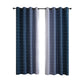 2XBlackout Curtain Gradient Color Curtains for Bedroom Living Room-Dark Blue