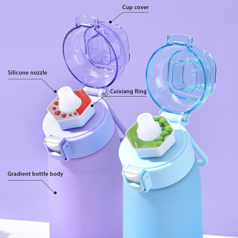 700ML Scent Water Bottle Leak Proof Sport Water Cup with 7 Fragrance Rings
